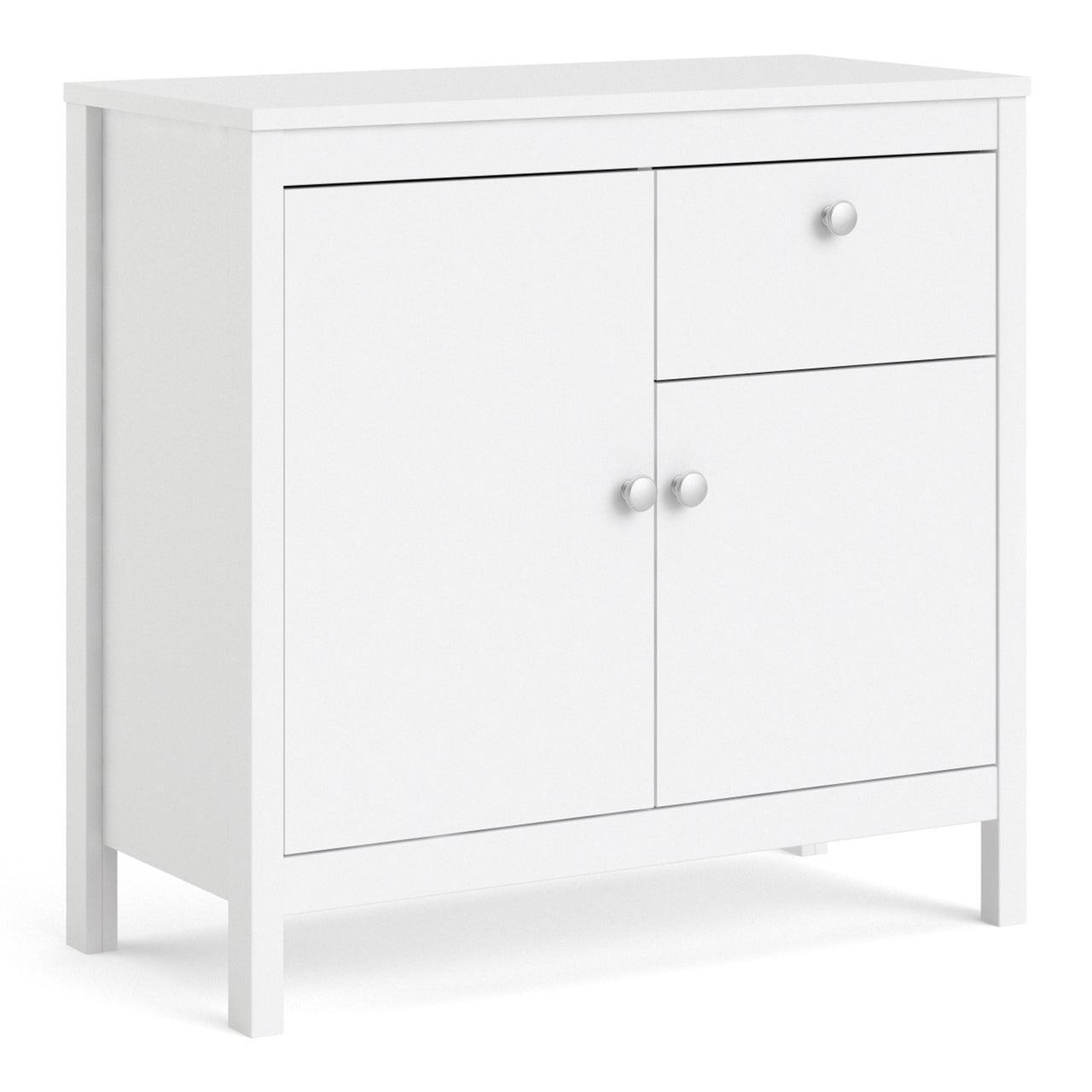 Madrid Sideboard 2 Doors + 1 Drawer in White