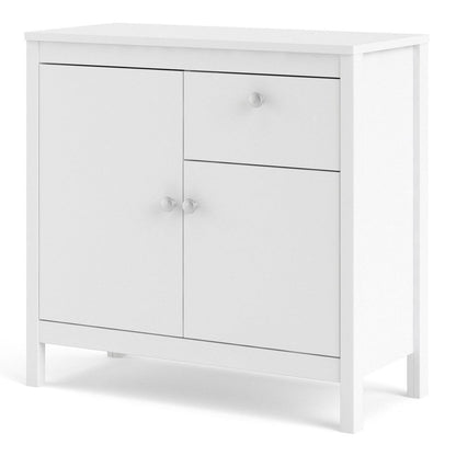 Madrid Sideboard 2 Doors + 1 Drawer in White