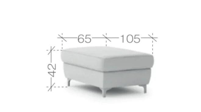 Genova Footstool dimensions