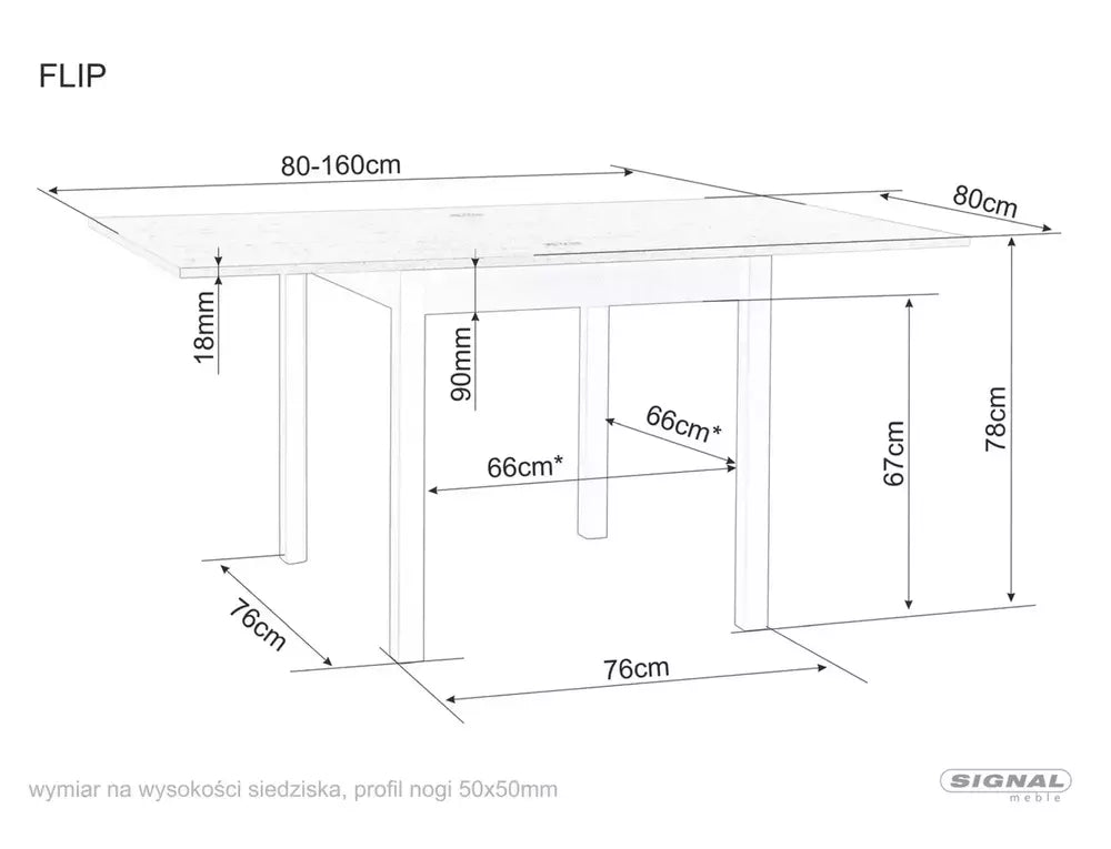 Flip 80 Table