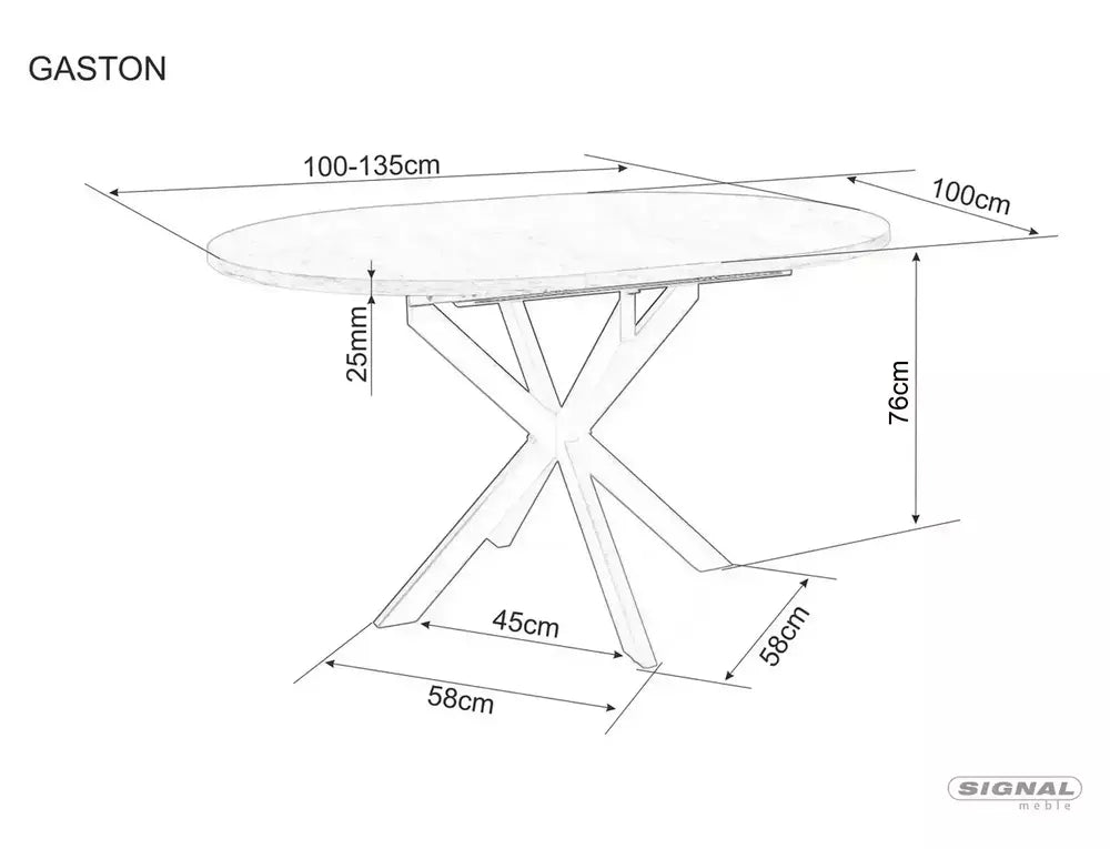 Table Gaston Ceramic 100