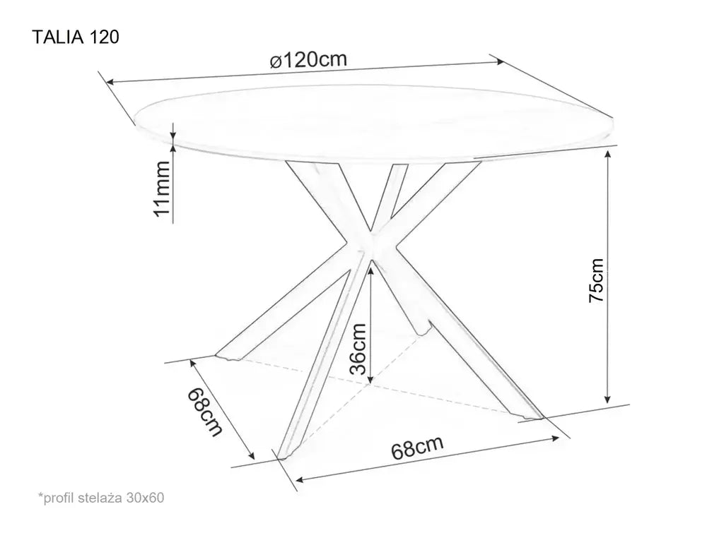 Table Talia 120
