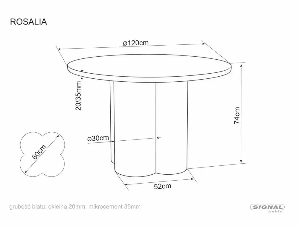 Table Rosalia