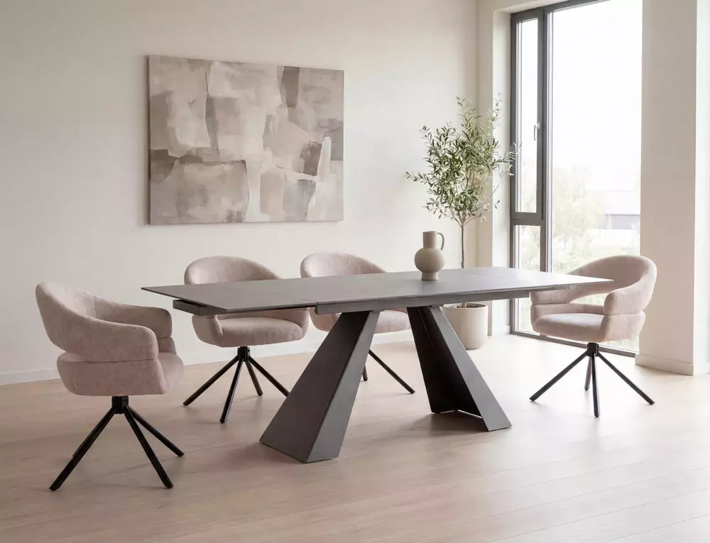 Salvadore Ceramic Anthracite Table