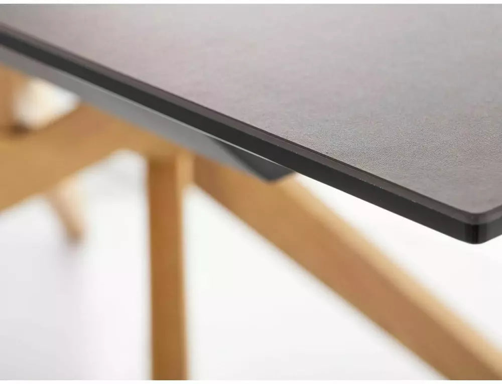 Loreto Table Ceramic Ossido Bruno