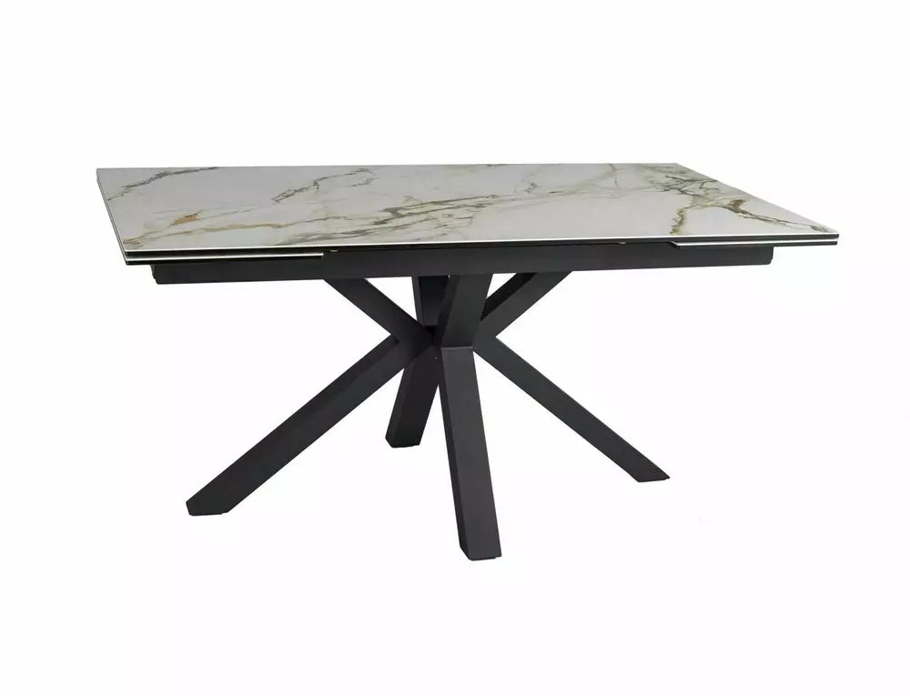 Table Columbus Ceramic Amber Bianco