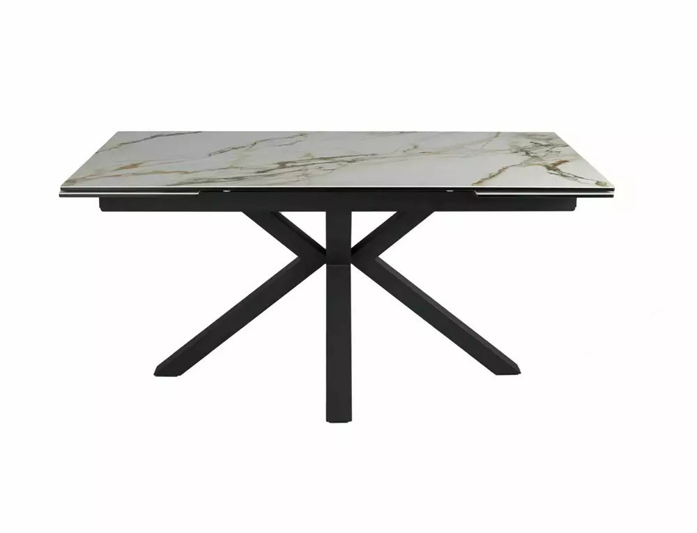 Table Columbus Ceramic Amber Bianco