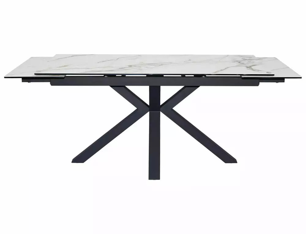 Table Columbus Ceramic Amber Bianco