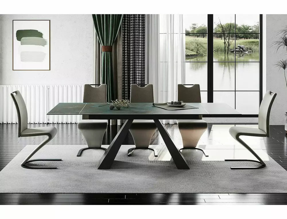 Salvadore Ceramic Ossido Verde Table