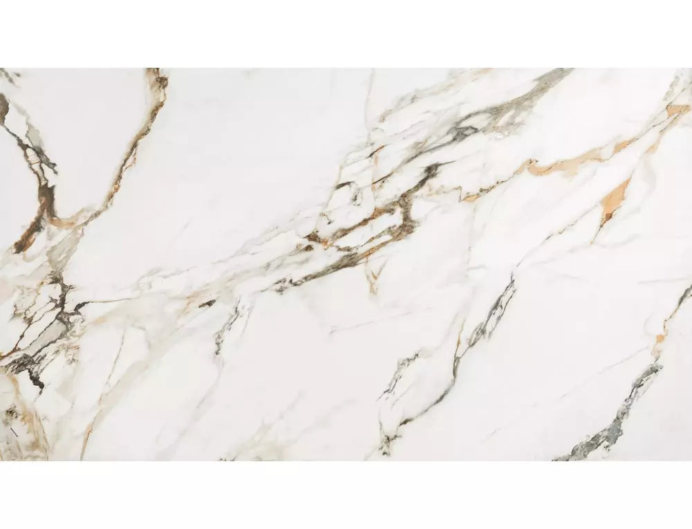 Table Columbus Ceramic Amber Bianco