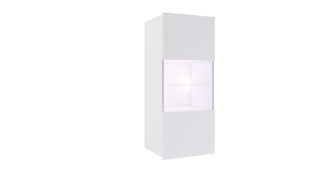 Cala White Hanging Glass Cabinet - Msofas LTD