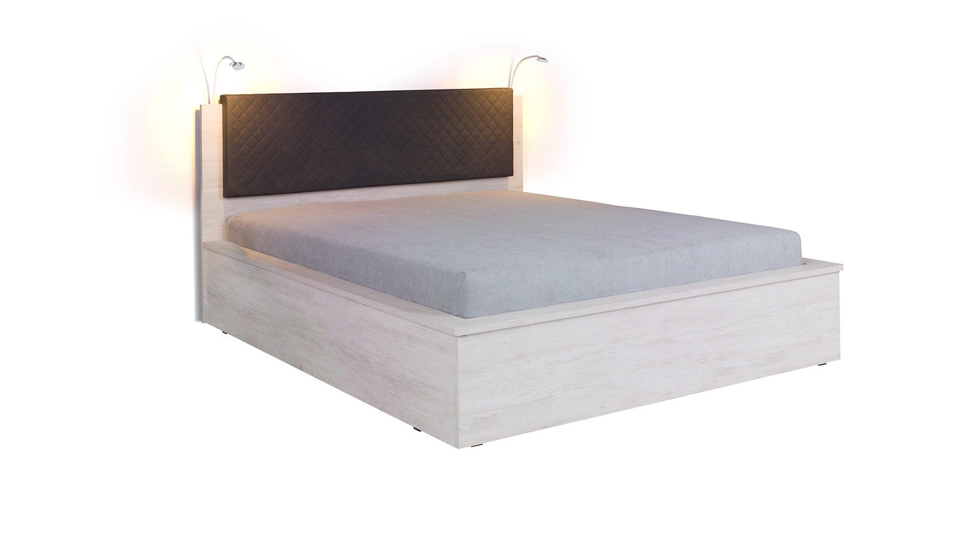  Bed Frame Denver Oak White 