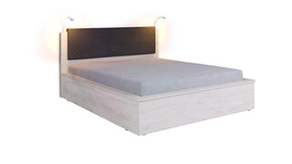 Bed Frame Denver Oak White - Msofas LTD