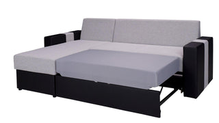 Adel Corner Sofa Bed Graphite - Fast Delivery - Msofas LTD