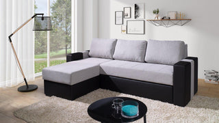 Adel Corner Sofa Bed Grey - Fast Delivery - Msofas LTD