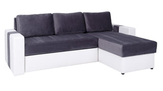 Adel Corner Sofa Bed Graphite - Fast Delivery - Msofas LTD