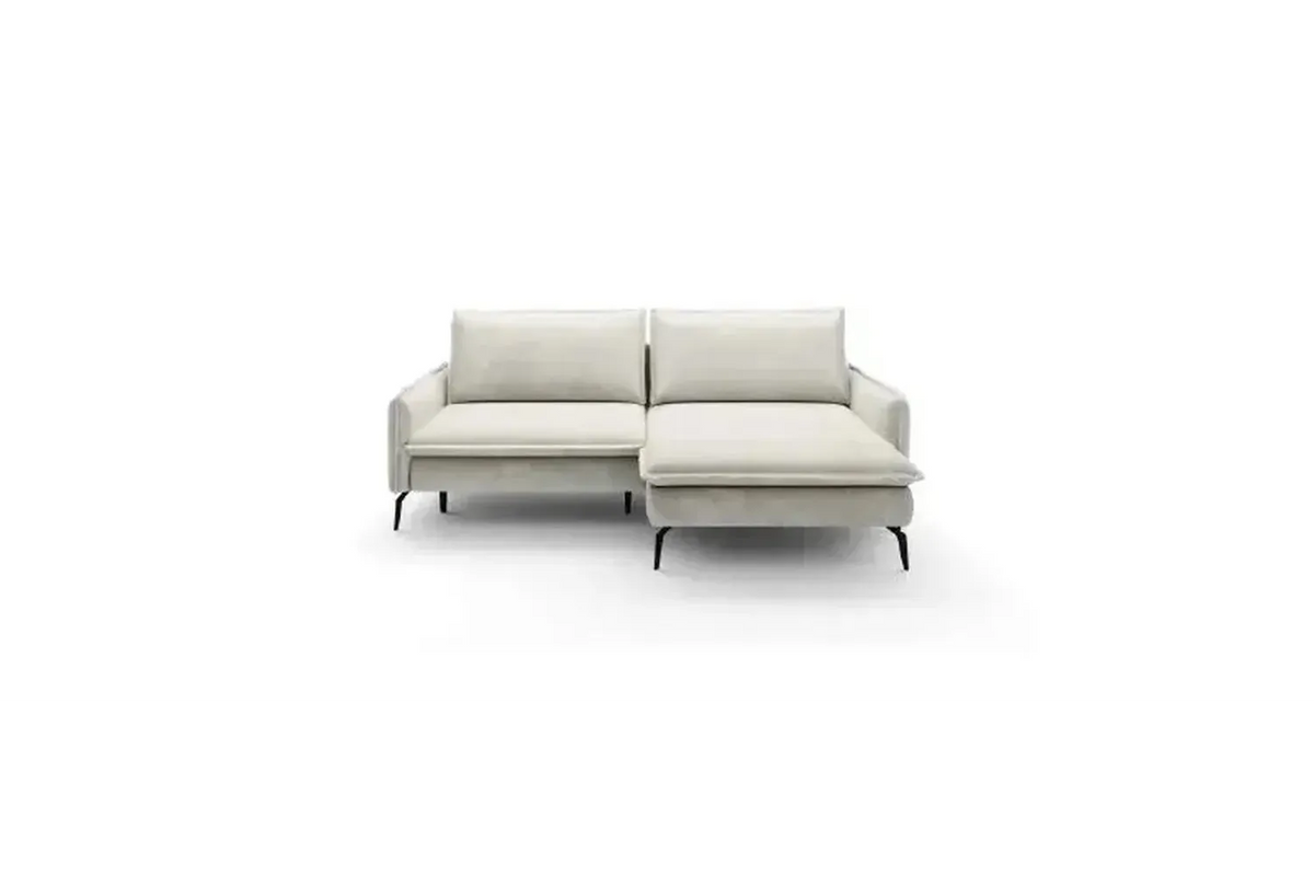 Glossy Corner Sofa Bed With Storage