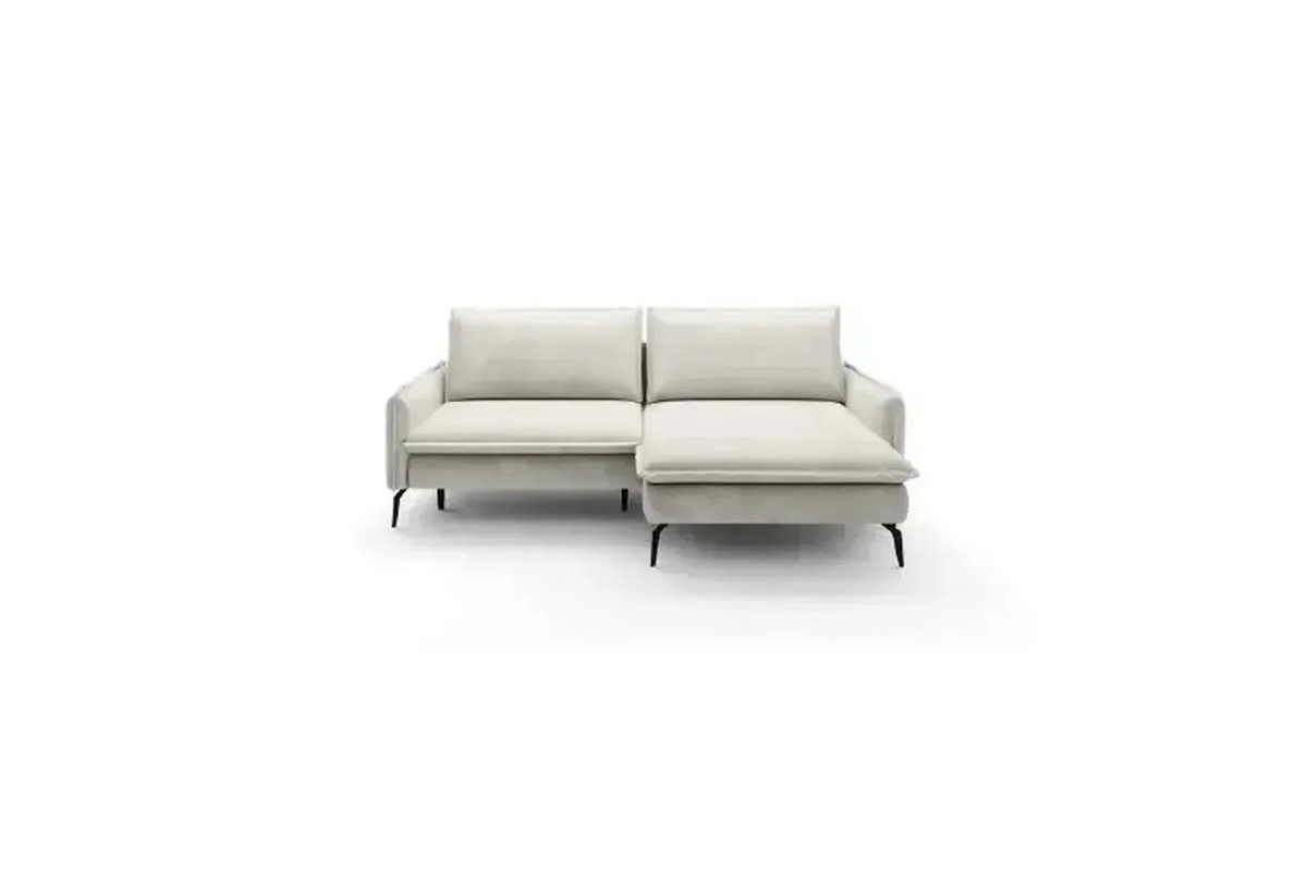 Glossy Corner Sofa Bed With Storage