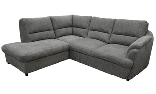 Lucca Corner Sofa Bed Malta Graphite Fast Delivery - Msofas LTD