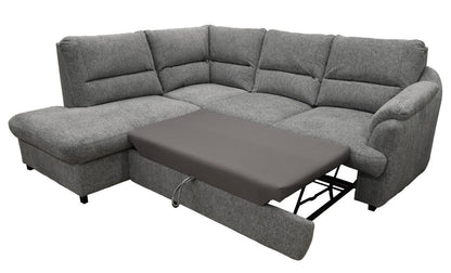 Lucca Corner Sofa Bed Malta Graphite Fast Delivery