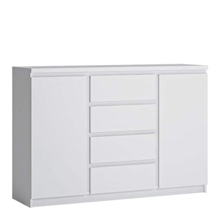 Fribo 2 Door 4 Drawer Sideboard in White - Msofas LTD