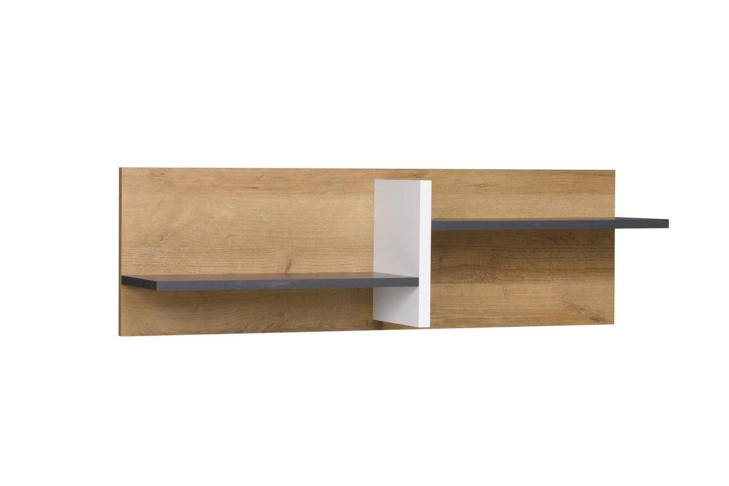 Memone Golden Oak Wall Shelving