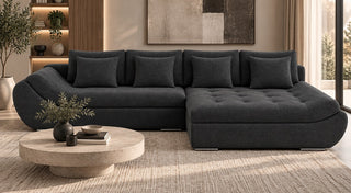 Hugo Express Delivery Corner Sofa Bed With Storage Euston Charcoal