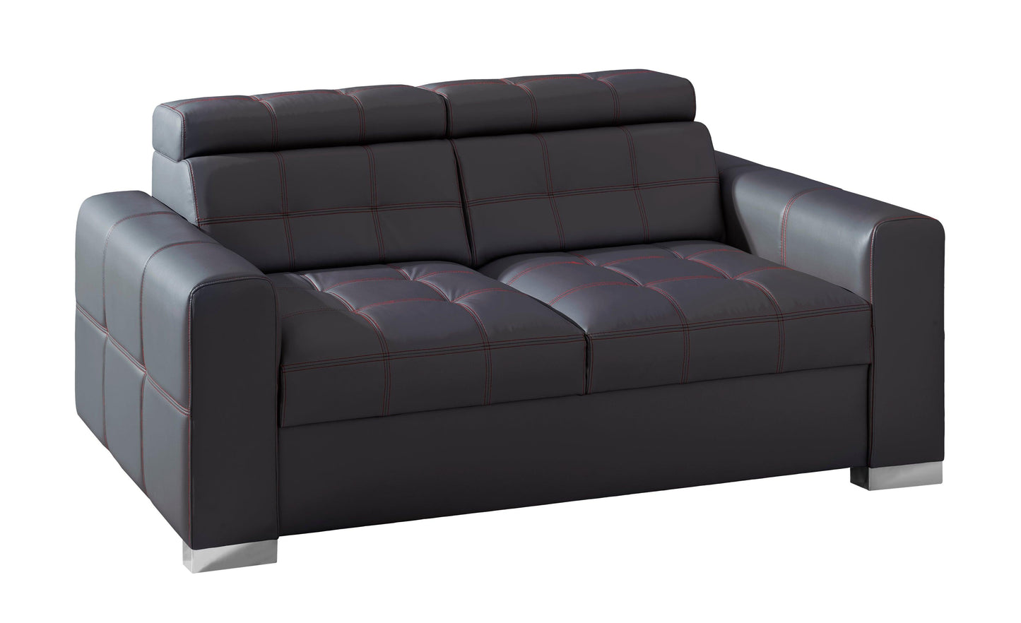 Iris Sofa Bed Natural Leather BLACK Fast Delivery