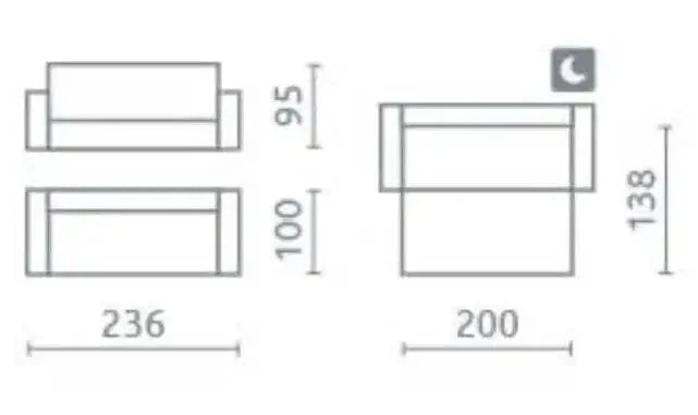 Island 3 Seater Sofa Bed With Storage dimensions