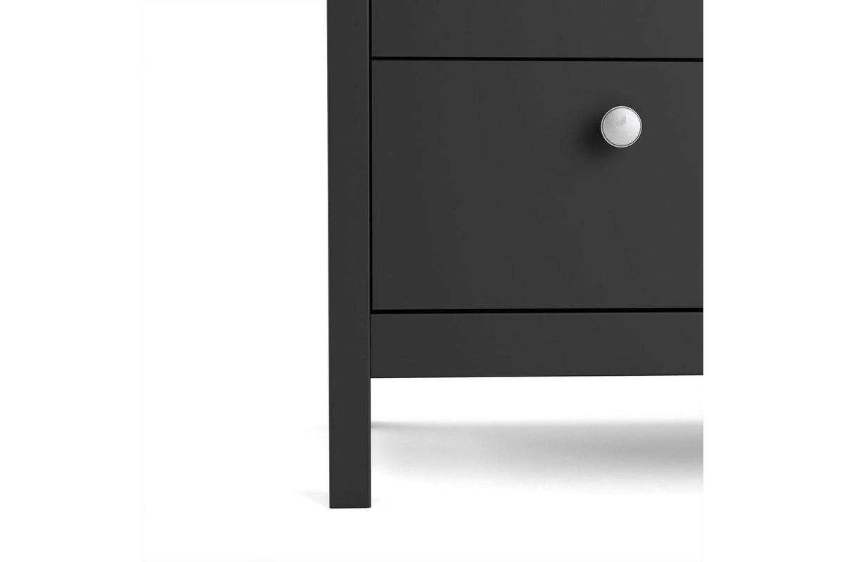 Madrid Chest 3 Drawers In Matt Black