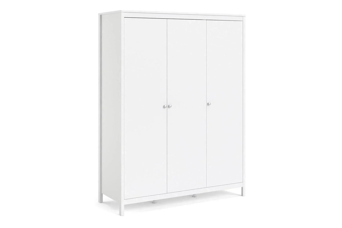 Madrid Wardrobe With 3 Doors In White