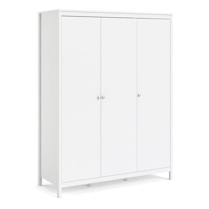 Madrid Wardrobe with 3 Doors in White