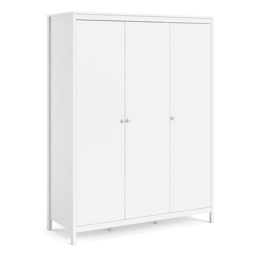 Madrid Wardrobe with 3 Doors in White