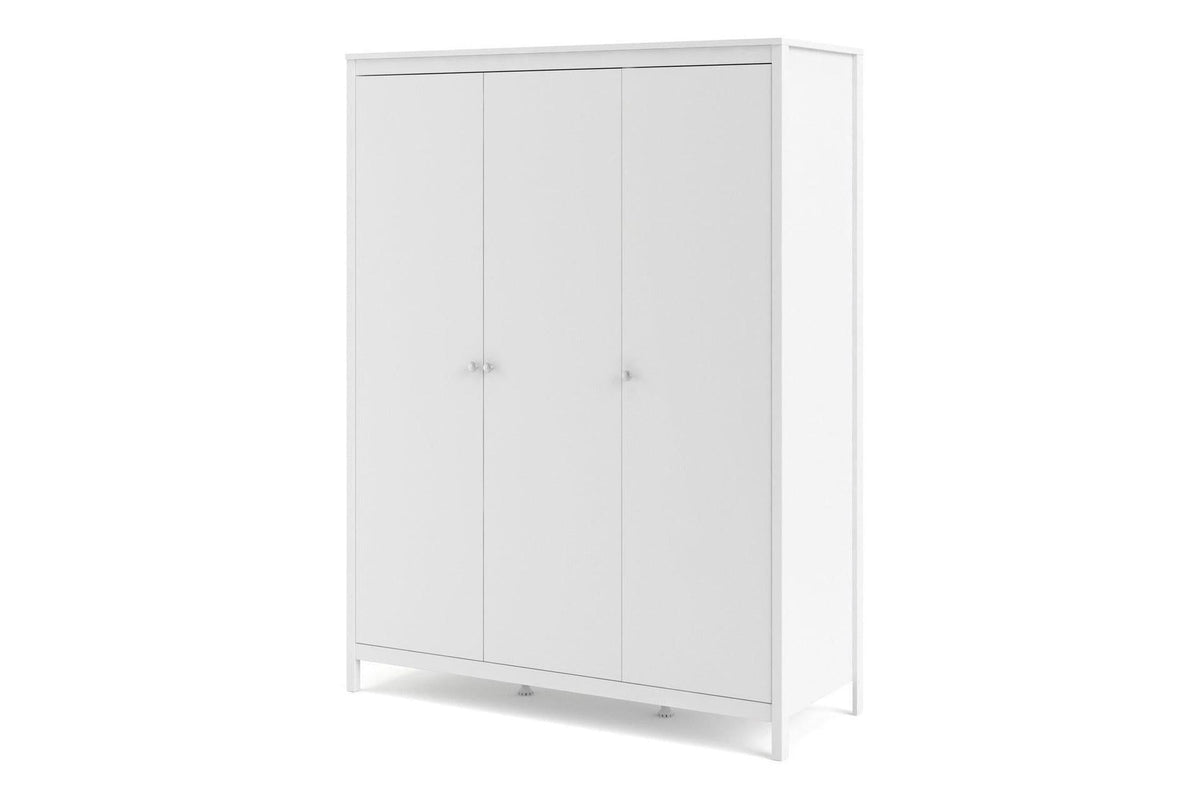 Madrid Wardrobe With 3 Doors In White