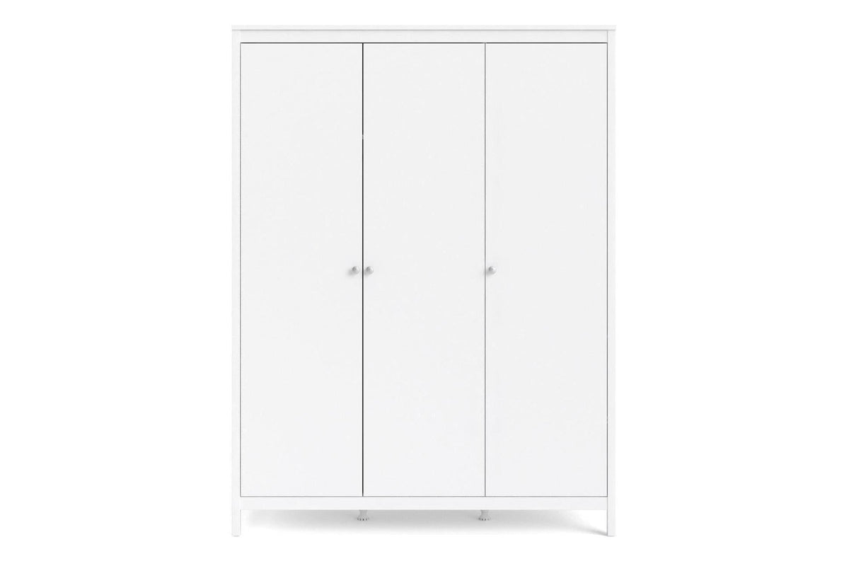 Madrid Wardrobe With 3 Doors In White