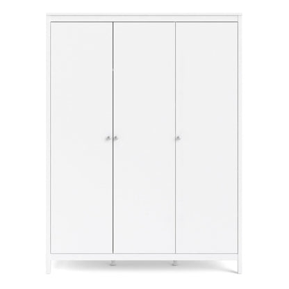 Madrid Wardrobe with 3 Doors in White