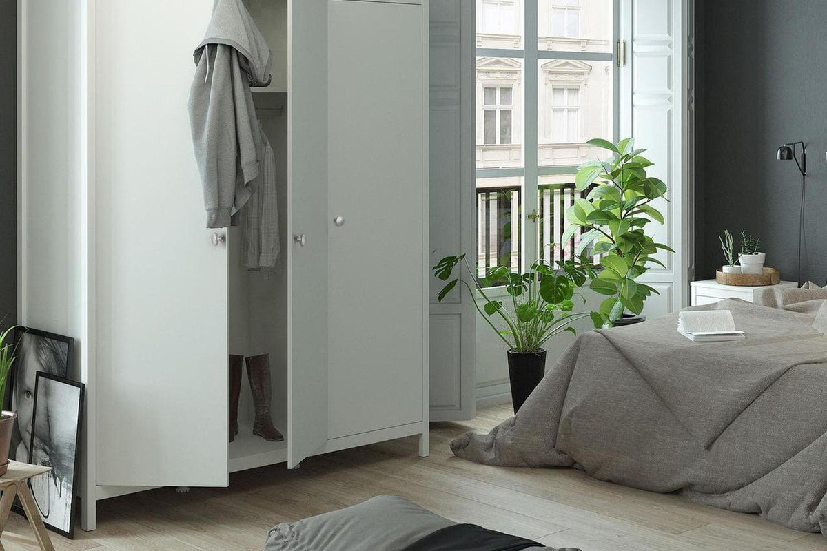 Madrid Wardrobe With 3 Doors In White
