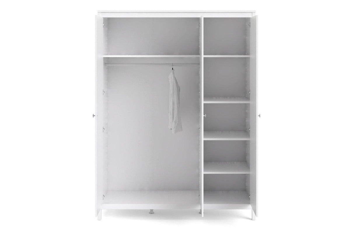 Madrid Wardrobe With 3 Doors In White