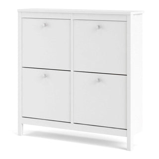 Madrid Shoe Cabinet in White - Msofas LTD