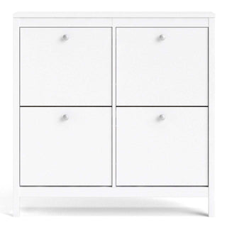 Madrid Shoe Cabinet in White - Msofas LTD