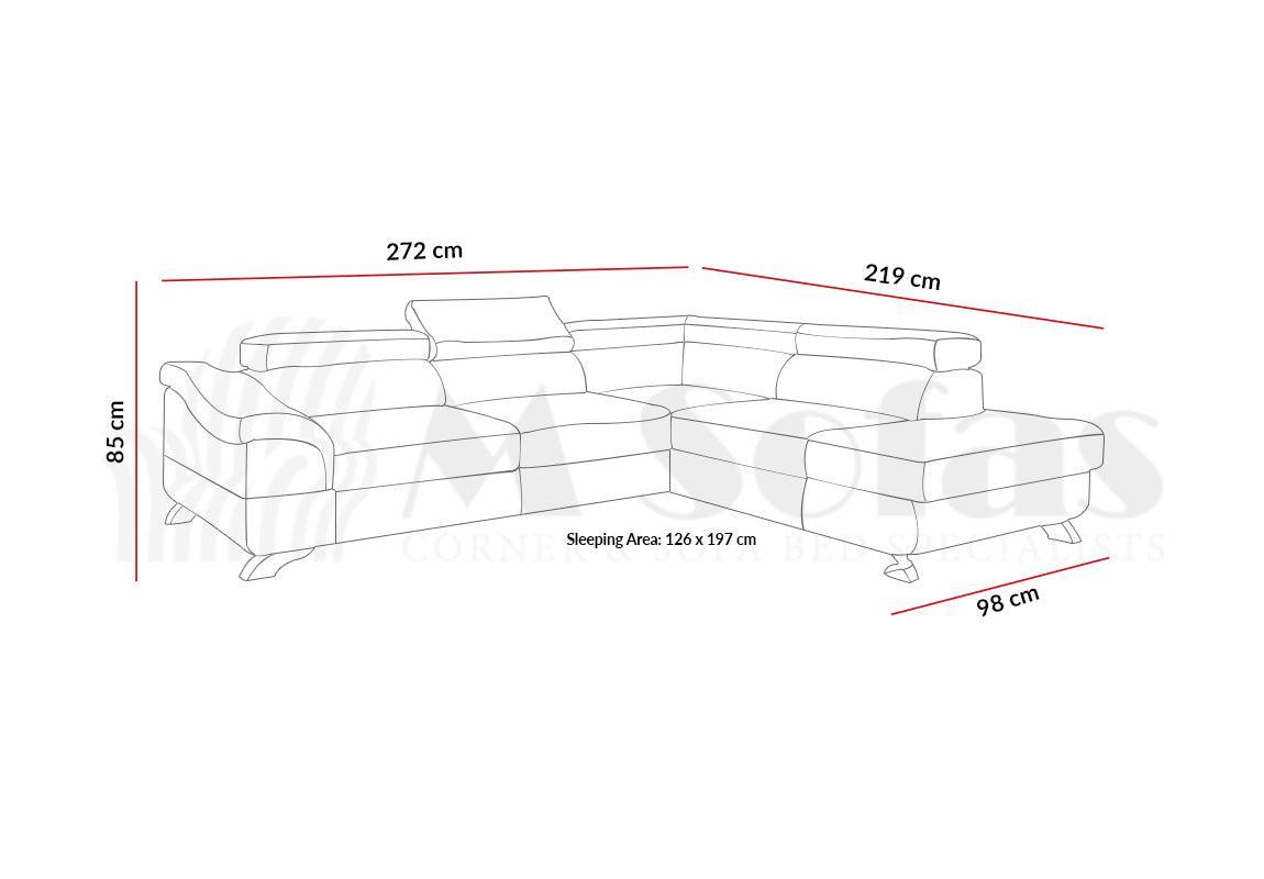 Lagos Corner Sofa Bed Kronos 06 Fast Delivery