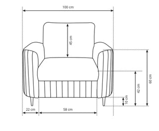 Laren Armchair - Msofas LTD