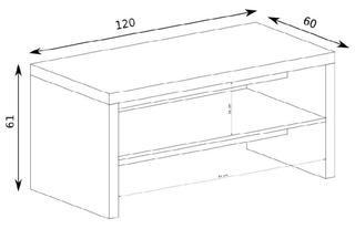 Vegas Coffee Table 120 - Msofas LTD