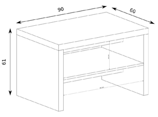 Vegas Coffee Table 90