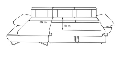 Lofti Corner Sofa Bed