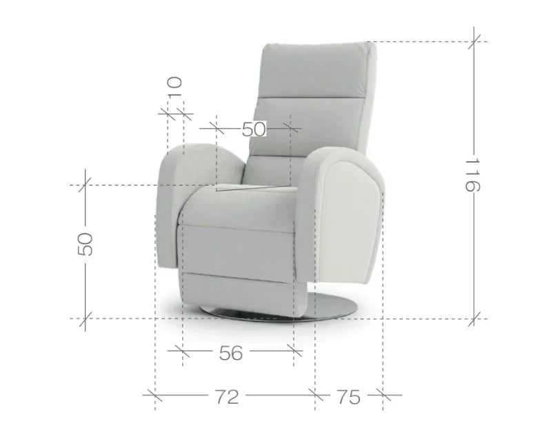 Loro Recliner Armchair dimensions