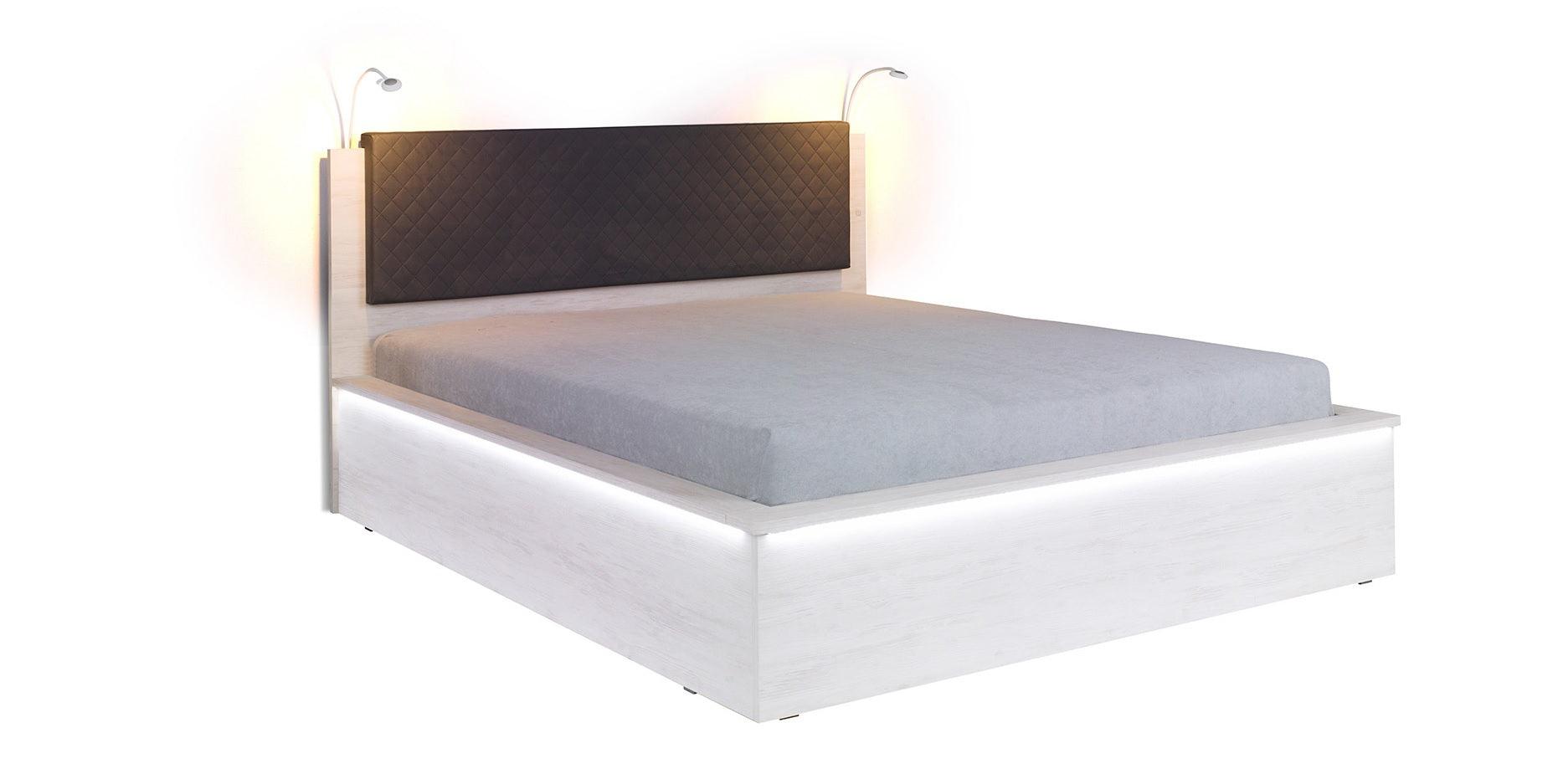  Bed Frame Denver Oak White 