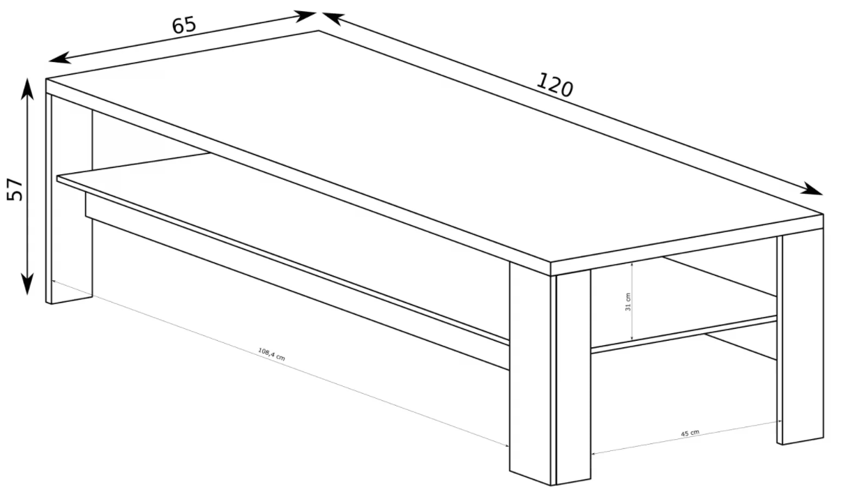 Mediolan Coffee Table 120 