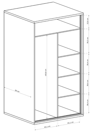 Mediolan Wadrobe - Msofas LTD