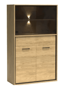 Mediolan Glass Cabinet 157 - Msofas LTD